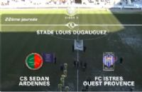Football Ligue 2 : vidéo du match CS Sedan - FC Istres du 04 février 2012. Le samedi 4 février 2012 à Sedan. Ardennes. 